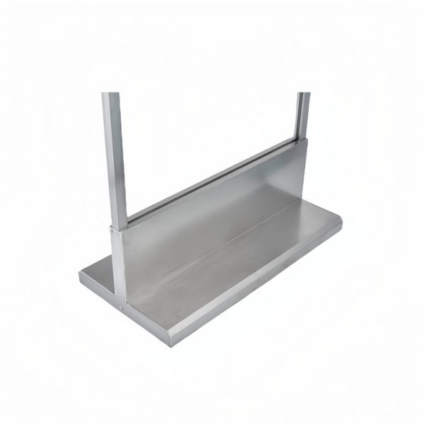 T-shaped base vertical screen - brushed silver - Image 4