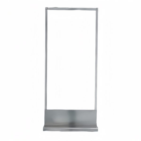 T-shaped base vertical screen - brushed silver - Image 2