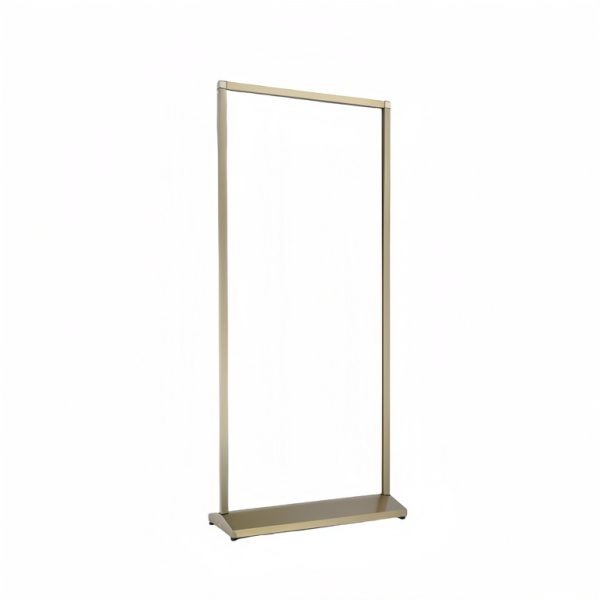 Triangular base vertical screen - champagne gold - Image 4