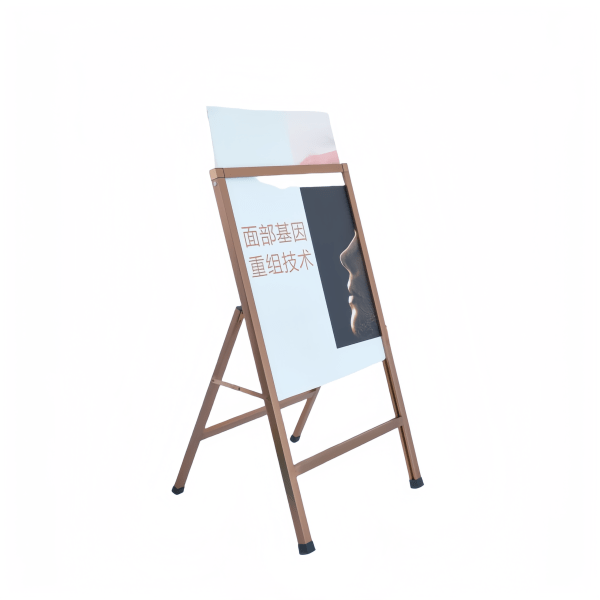 Stainless steel poster stand - rose gold